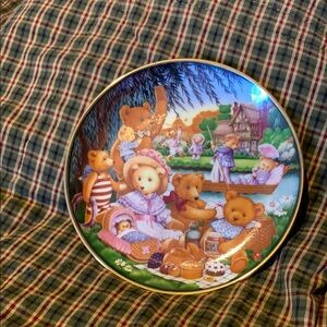 Charming Teddy Bear Picnic Plate